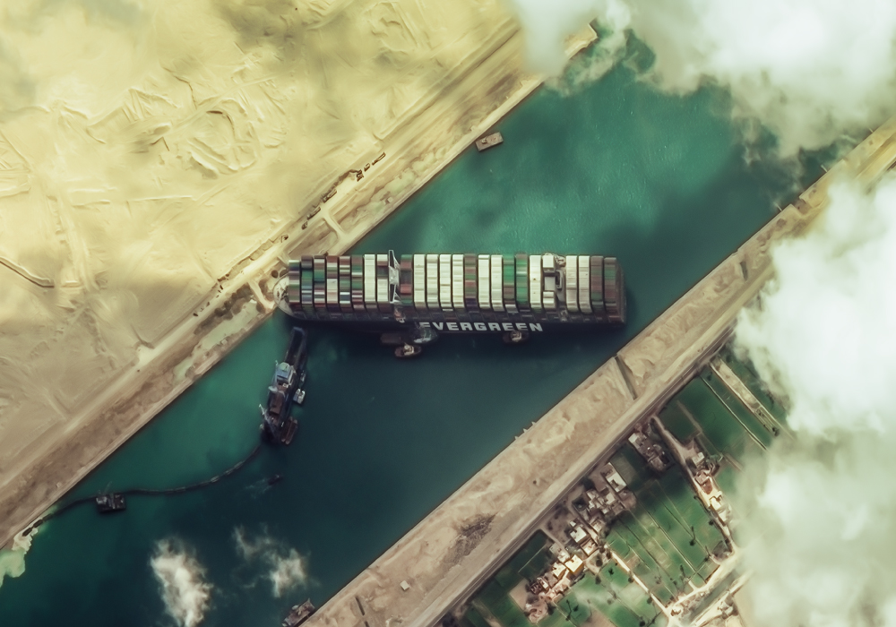 Slider Picture 4 - Ever Given, Container Ship stuck in the Suez Canal